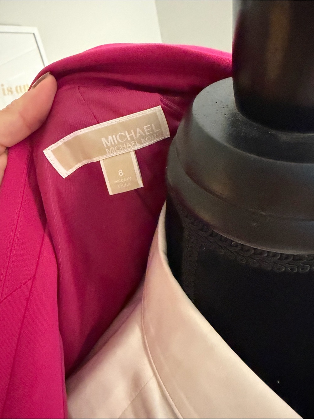 Michael Kors Hot Pink Tailored Blazer & Pants, size 8, worn once - Picture 8 of 13